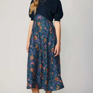 Maxi dress Flores con Sweater