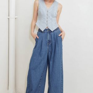 Pantalon Demin Blue Pinzas