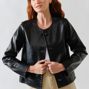 Jacket Negra Vinipiel