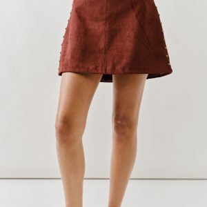 Mini Skirt Suade Vino