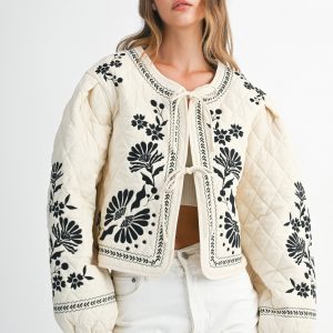 Chamarra Taupe Con Grecas