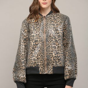 Jacket black camel