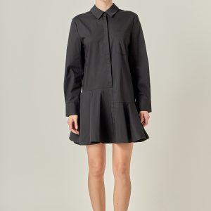 Mini dress camisa negra