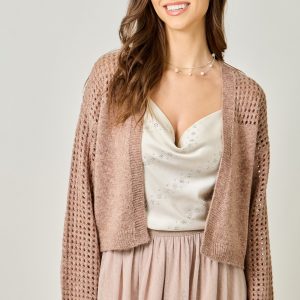 Cardigan rosé