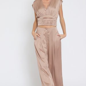 Set vintage rose pantalón y top