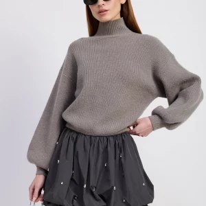 Mini Dress Ballon Con Sweater