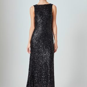 Vestido lentejuela negro