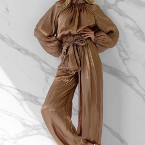 Maxi dress suelto oro