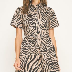Mini dress zebra