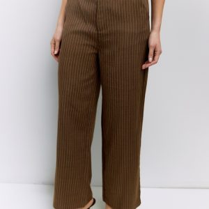 Pantalón rayas cafés