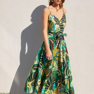 Maxi dress rain forest