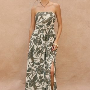 Maxi dress Vineyard green