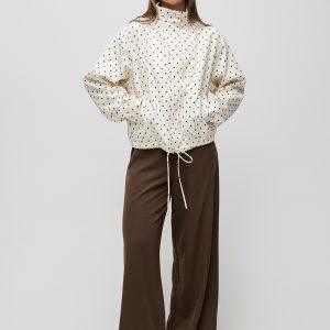 Violeta top blanco camisa