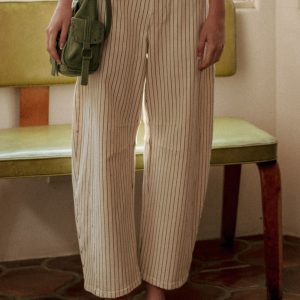 Jeans barrel blancos