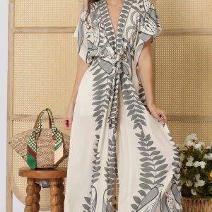 Jumpsuite kimono hojas