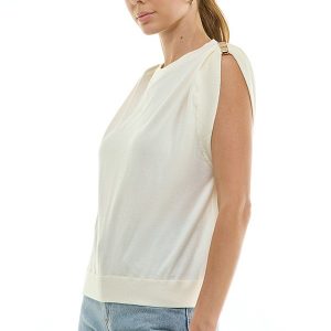 Tank sweater grey white