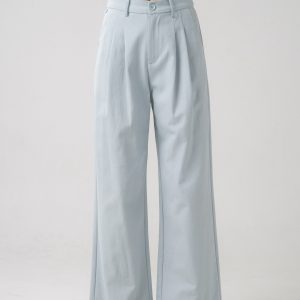 Pantalon pinzas baby blue