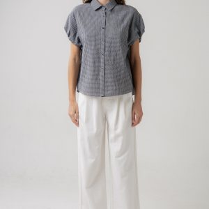 Pantalon pinzas white