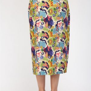 Wrap skirt multi colores