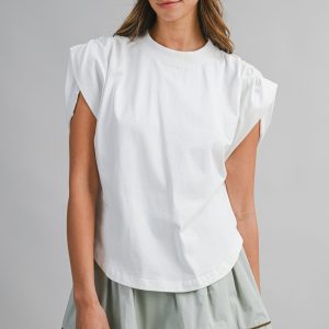 Camisa manga corta off white