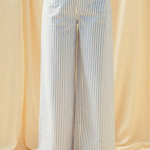 Pantalon light blue rayas