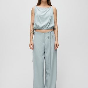 Set aqua pantalon con top