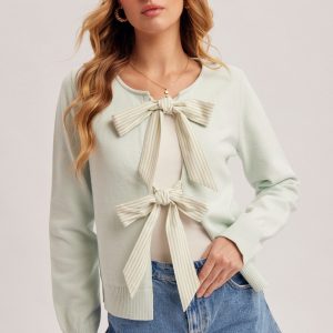 Sweater con 2 listones frente