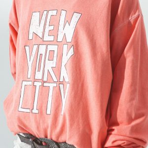 Coral NY City sweatshirt