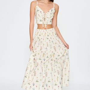 Set falda con top florecitas super cute