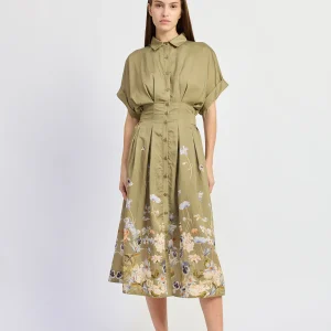 Maxi dress Yvette oliva blue floral