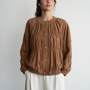 Chamarra delgadita camel