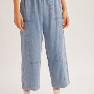 Denim blue pantalón