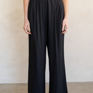 Pantalones elasticos cintura negros