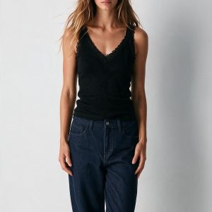 Tank Top encaje negro