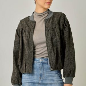 Vintage leopard grey jacket