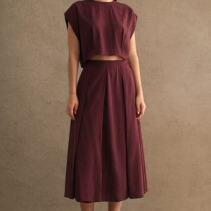 Set vino falda con top