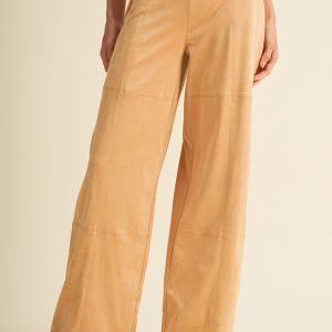 Pantalon suede beige