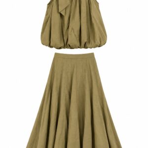 Set Top halter y falda mink mink