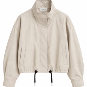 Chamarra bomber jacket crema